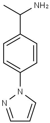 1-[4-(1H-pyrazol-1-yl)phenyl]ethan-1-amine Structure