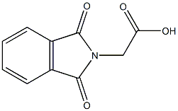 2-(1,3-dioxo-2,3-dihydro-1H-isoindol-2-yl)acetic acid 化学構造式