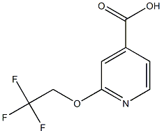 2-(2,2,2-trifluoroethoxy)pyridine-4-carboxylic acid Struktur