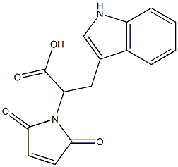 2-(2,5-dioxo-2,5-dihydro-1H-pyrrol-1-yl)-3-(1H-indol-3-yl)propanoic acid Structure