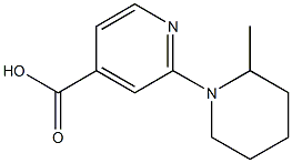 2-(2-methylpiperidin-1-yl)pyridine-4-carboxylic acid,,结构式