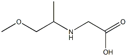 2-[(1-methoxypropan-2-yl)amino]acetic acid 结构式