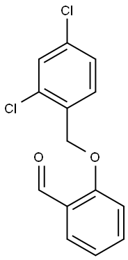 2-[(2,4-dichlorophenyl)methoxy]benzaldehyde Struktur