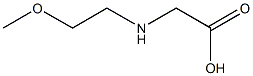 2-[(2-methoxyethyl)amino]acetic acid Struktur