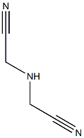 2-[(cyanomethyl)amino]acetonitrile 化学構造式