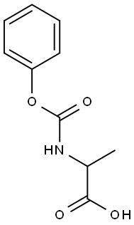 2-[(phenoxycarbonyl)amino]propanoic acid Structure