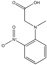 2-[methyl(2-nitrophenyl)amino]acetic acid Struktur