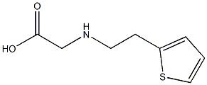 2-{[2-(thiophen-2-yl)ethyl]amino}acetic acid Structure