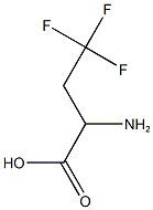 2-amino-4,4,4-trifluorobutanoic acid Struktur