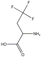 2-amino-4,4,4-trifluorobutanoic acid 化学構造式