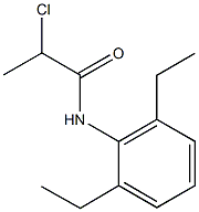 2-chloro-N-(2,6-diethylphenyl)propanamide 化学構造式