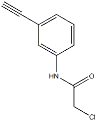 2-chloro-N-(3-ethynylphenyl)acetamide 结构式