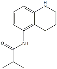 2-methyl-N-(1,2,3,4-tetrahydroquinolin-5-yl)propanamide,,结构式