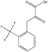 2-oxo-3-[2-(trifluoromethyl)phenyl]propanoic acid,,结构式