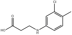 3-[(3-chloro-4-methylphenyl)amino]propanoic acid 化学構造式