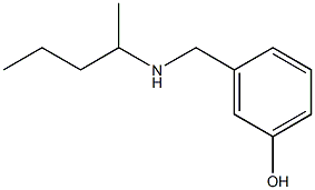 3-[(pentan-2-ylamino)methyl]phenol 结构式