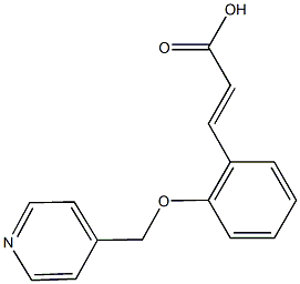 3-[2-(pyridin-4-ylmethoxy)phenyl]prop-2-enoic acid