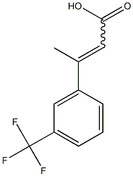 3-[3-(trifluoromethyl)phenyl]but-2-enoic acid, 7413-18-5, 结构式