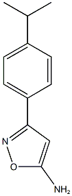 3-[4-(propan-2-yl)phenyl]-1,2-oxazol-5-amine 结构式