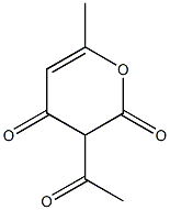 3-acetyl-6-methyl-3,4-dihydro-2H-pyran-2,4-dione 结构式