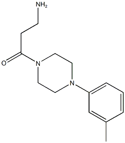 3-amino-1-[4-(3-methylphenyl)piperazin-1-yl]propan-1-one Structure