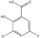 3-chloro-5-fluoro-2-hydroxybenzoic acid Structure