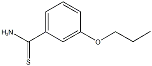 3-propoxybenzenecarbothioamide 结构式