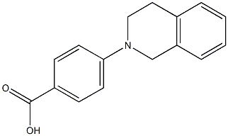 4-(1,2,3,4-tetrahydroisoquinolin-2-yl)benzoic acid 结构式
