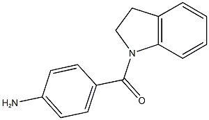 4-(2,3-dihydro-1H-indol-1-ylcarbonyl)aniline,,结构式
