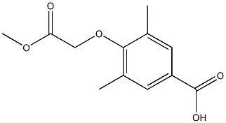 4-(2-methoxy-2-oxoethoxy)-3,5-dimethylbenzoic acid Structure