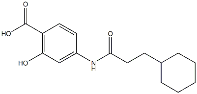 4-(3-cyclohexylpropanamido)-2-hydroxybenzoic acid