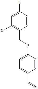 4-[(2-chloro-4-fluorophenyl)methoxy]benzaldehyde 结构式