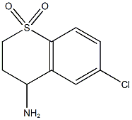 4-amino-6-chloro-3,4-dihydro-2H-1$l^{6}-benzothiopyran-1,1-dione,,结构式