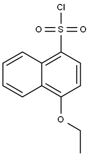 4-ethoxynaphthalene-1-sulfonyl chloride 结构式