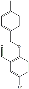 5-bromo-2-[(4-methylphenyl)methoxy]benzaldehyde,,结构式