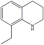 8-ethyl-1,2,3,4-tetrahydroquinoline 化学構造式