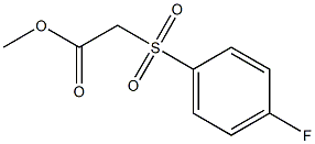 methyl 2-[(4-fluorobenzene)sulfonyl]acetate 结构式