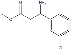 methyl 3-amino-3-(3-chlorophenyl)propanoate Struktur