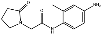 N-(4-amino-2-methylphenyl)-2-(2-oxopyrrolidin-1-yl)acetamide Struktur