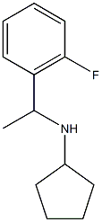N-[1-(2-fluorophenyl)ethyl]cyclopentanamine Struktur