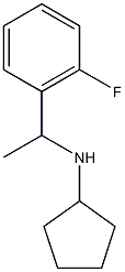 N-[1-(2-fluorophenyl)ethyl]cyclopentanamine Structure