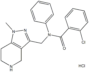 2-chloro-N-[(1-methyl-4,5,6,7-tetrahydro-1H-pyrazolo[4,3-c]pyridin-3-yl)methyl]-N-phenylbenzamide hydrochloride