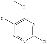 3,6-Dichloro-5-methoxy-1,2,4-triazine Struktur