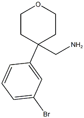 [4-(3-BROMOPHENYL)OXAN-4-YL]METHANAMINE 化学構造式