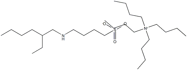 Tetrabutylammonium  4-[(2-ethylhexyl)amino]butane-1-sulfonate 化学構造式