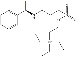 Tetraethylammonium (R)-3-(1-phenylethylamino)propane-1-sulfonate Structure