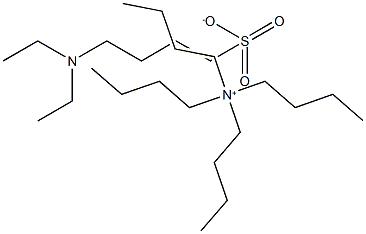 Tetrabutylammonium 4-(diethylamino)butane sulfonate 化学構造式