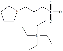 Tetraethylammonium 3-(pyrrolidin-1-yl)propane-1-sulfonate,,结构式