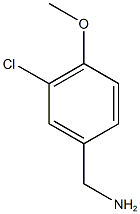 (3-Chloro-4-methoxyphenyl)methanamine 化学構造式
