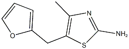 5-(2-FURYLMETHYL)-4-METHYL-1,3-THIAZOL-2-AMINE Struktur